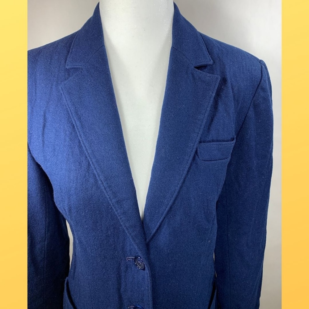 Vintage Pendleton Navy Wool Button Blazer - image 2